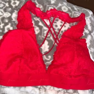 Red Victoria Secret Triangle bralette